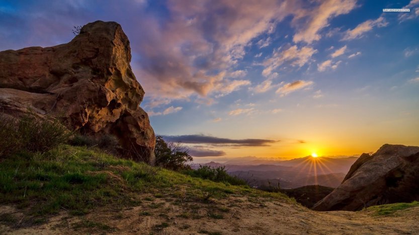 mountain-sky-cloud-sunset-sun