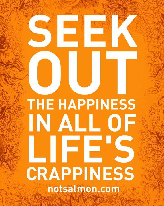 Seek out the happiness