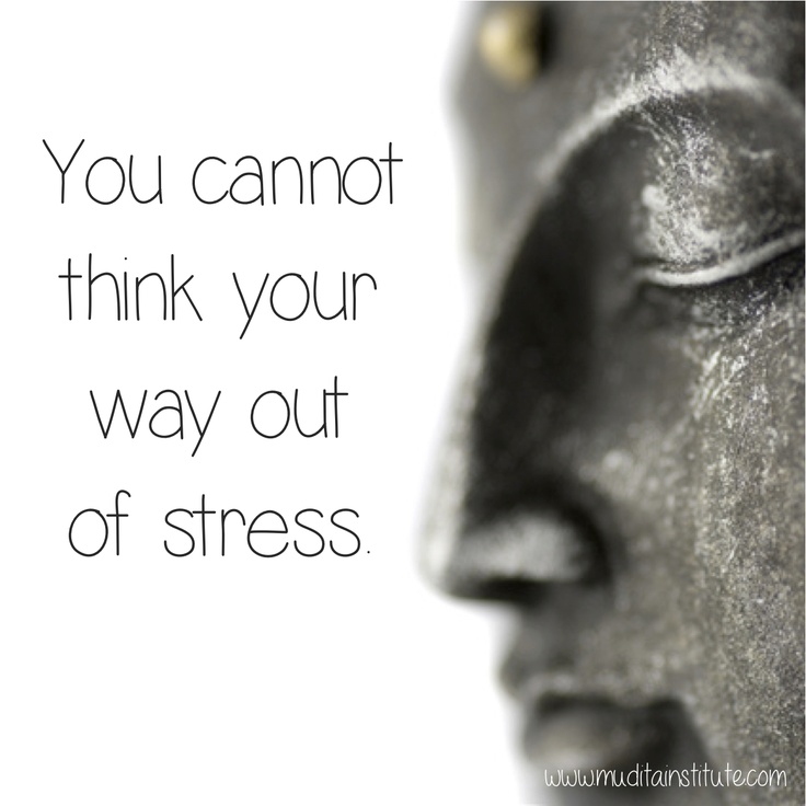 think out of stress